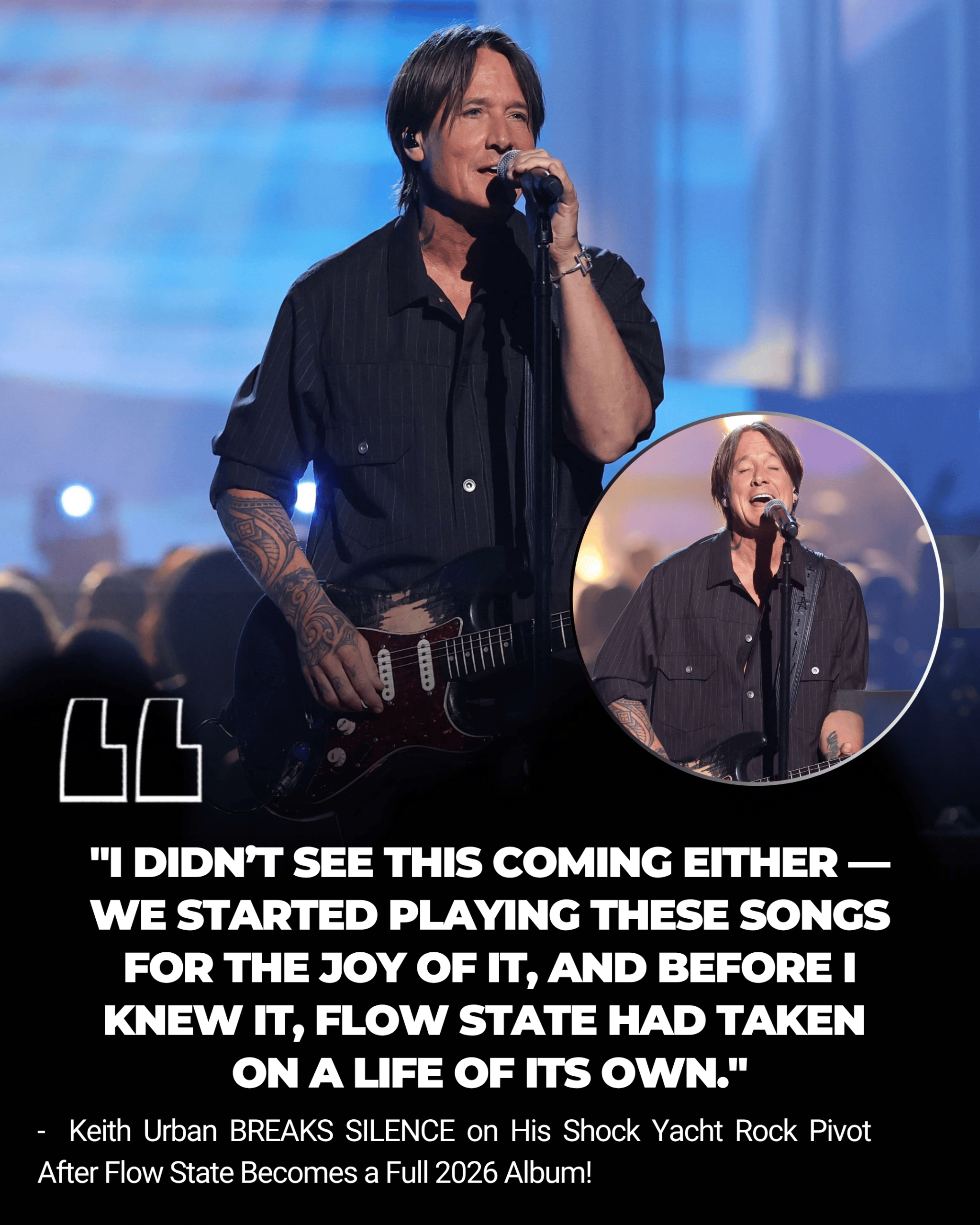 Keith Urban BREAKS SILENCE on His Shock Yacht Rock Pivot After Flow State Becomes a Full 2026 Album!