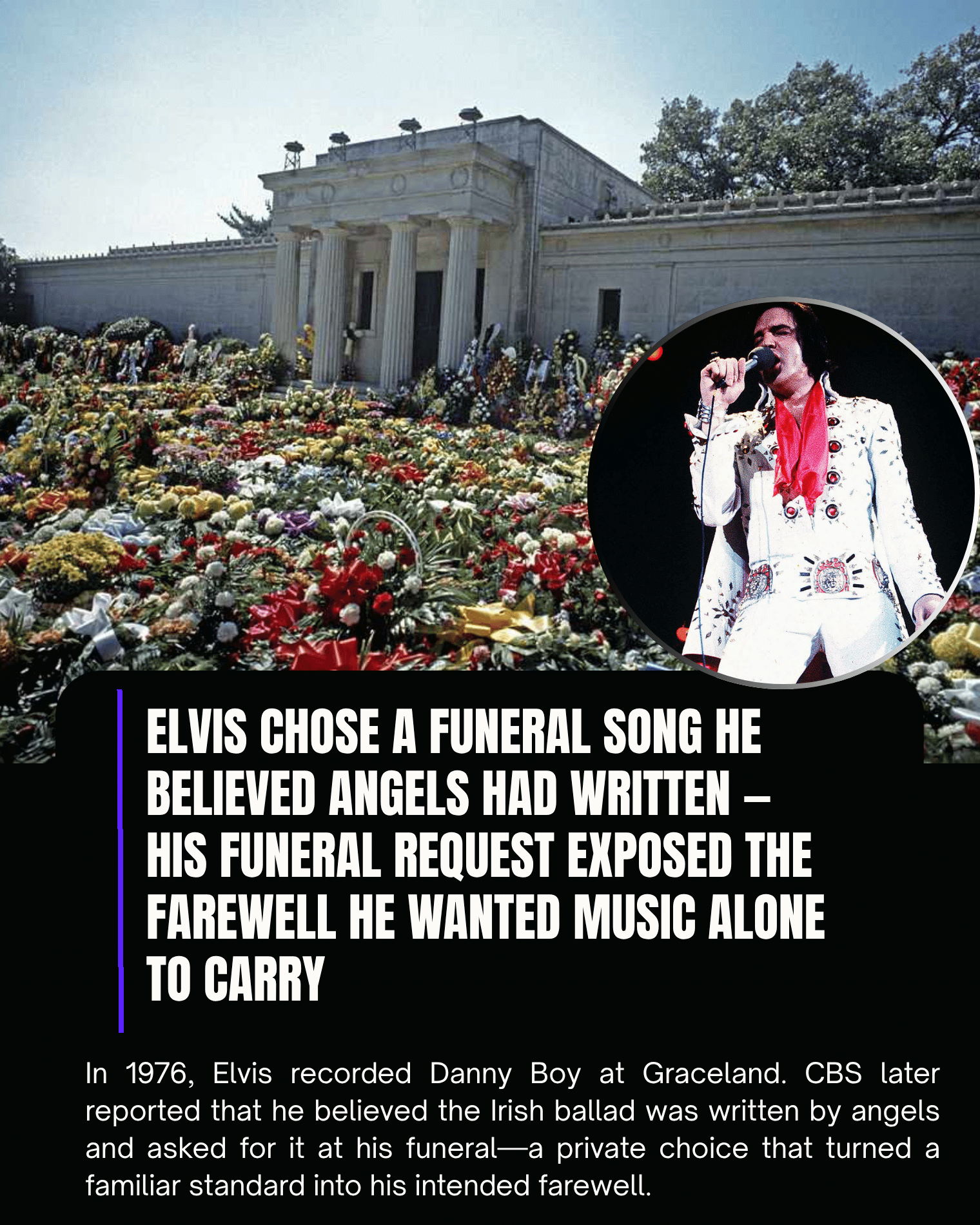 Elvis Chose a Funeral Song He Believed Angels Had Written — His Funeral Request Exposed the Farewell He Wanted Music Alone to Carry.