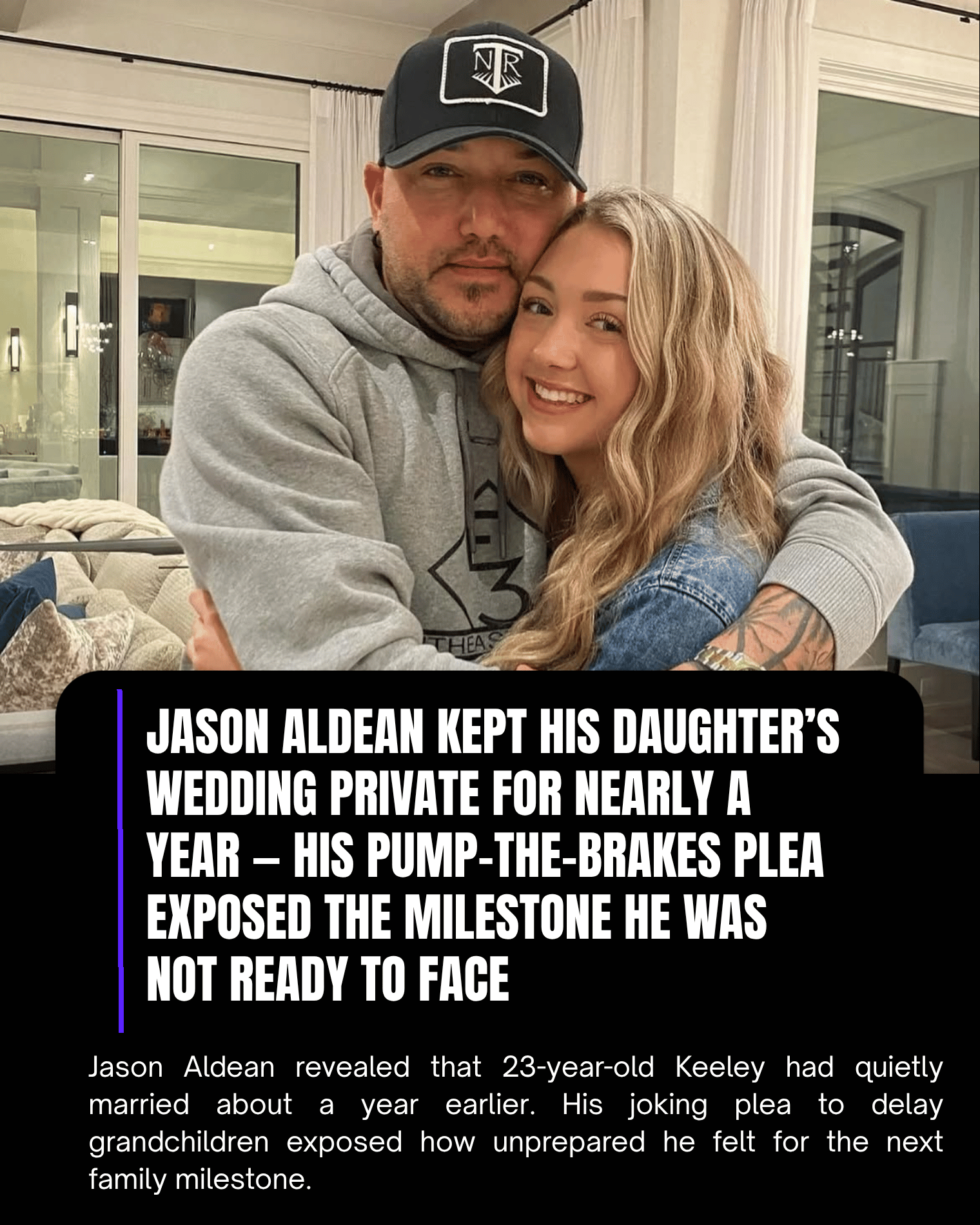 Jason Aldean Kept His Daughter’s Wedding Private for Nearly a Year — His Pump-the-Brakes Plea Exposed the Milestone He Was Not Ready to Face
