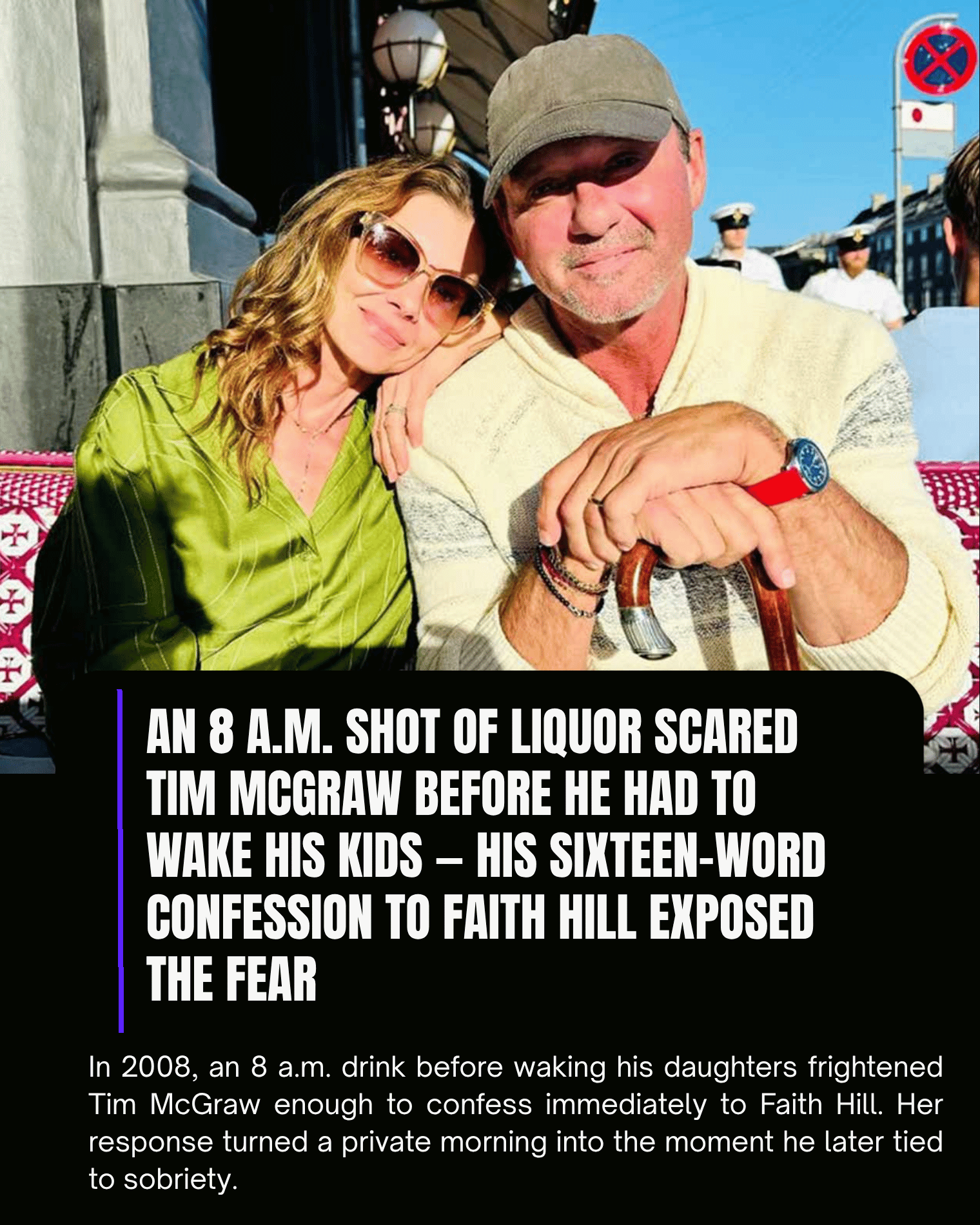 An 8 A.M. Shot of Liquor Scared Tim McGraw Before He Had to Wake His Kids — His Sixteen-Word Confession to Faith Hill Exposed the Fear
