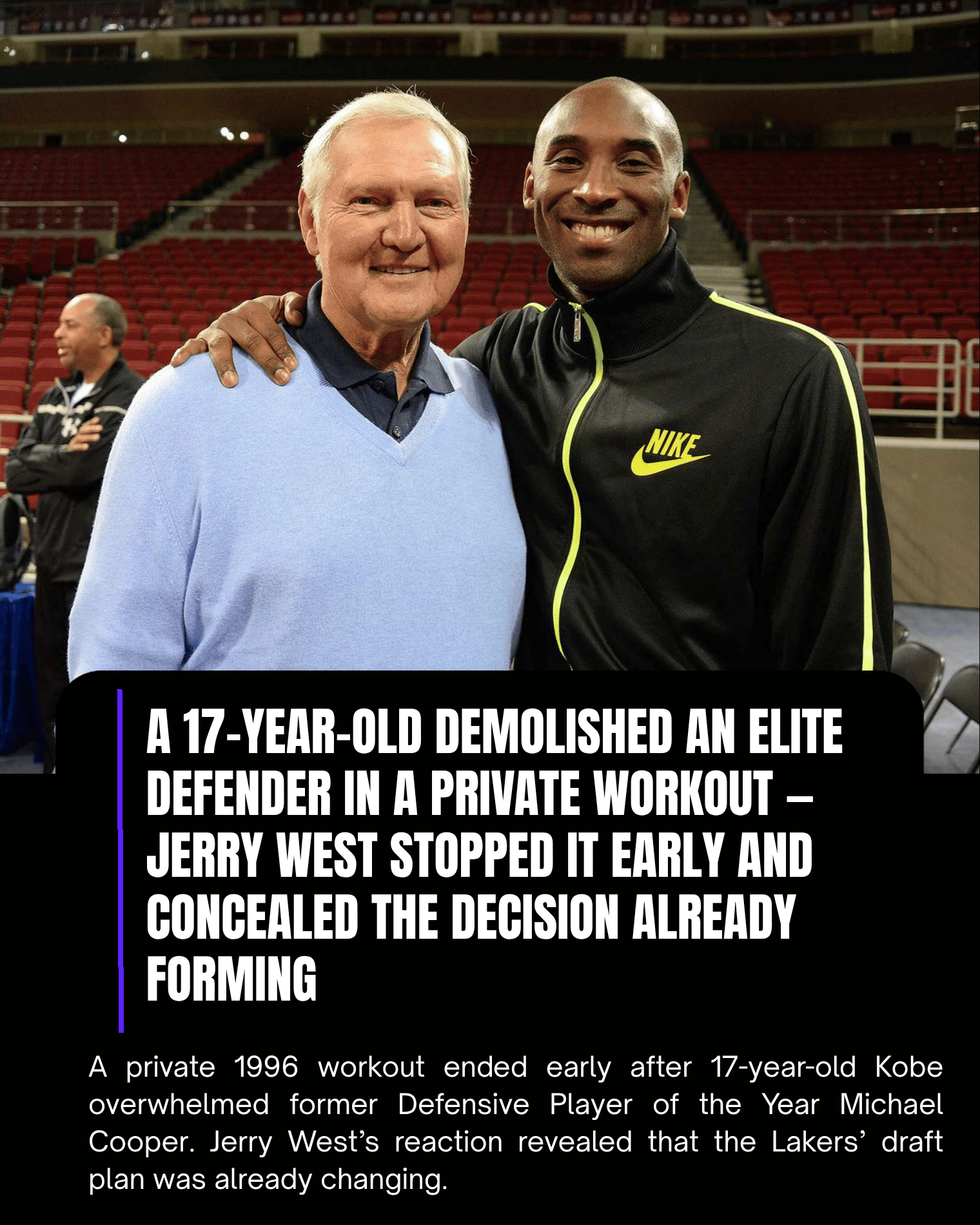 A 17-Year-Old Demolished an Elite Defender in a Private Workout — Jerry West Stopped It Early and Concealed the Decision Already Forming