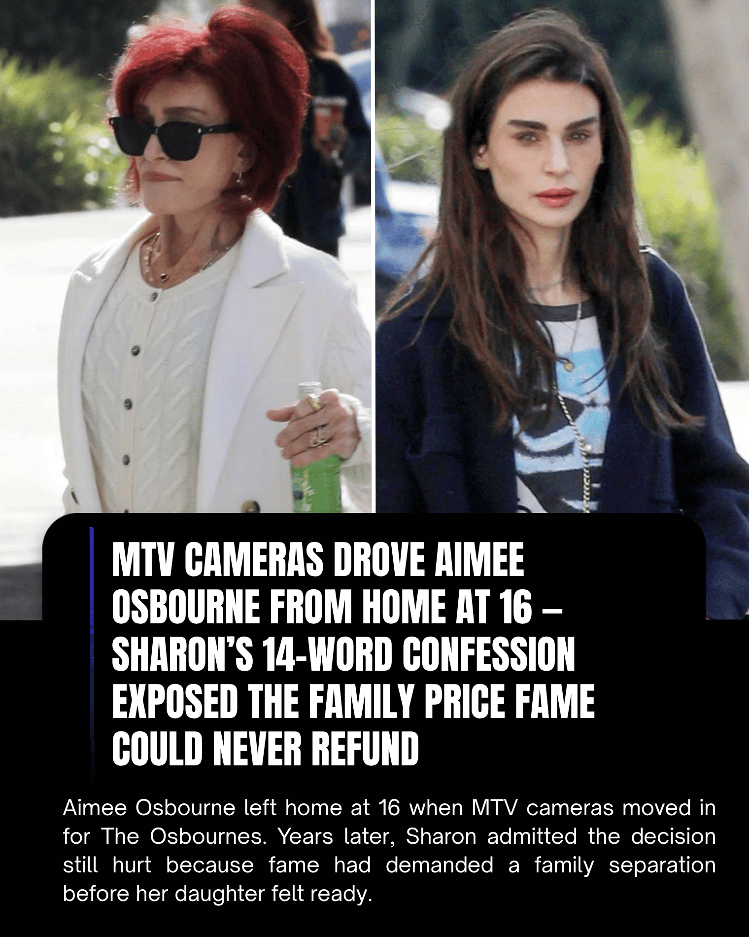 MTV Cameras Drove Aimee Osbourne From Home at 16 — Sharon’s 14-Word Confession Exposed the Family Price Fame Could Never Refund