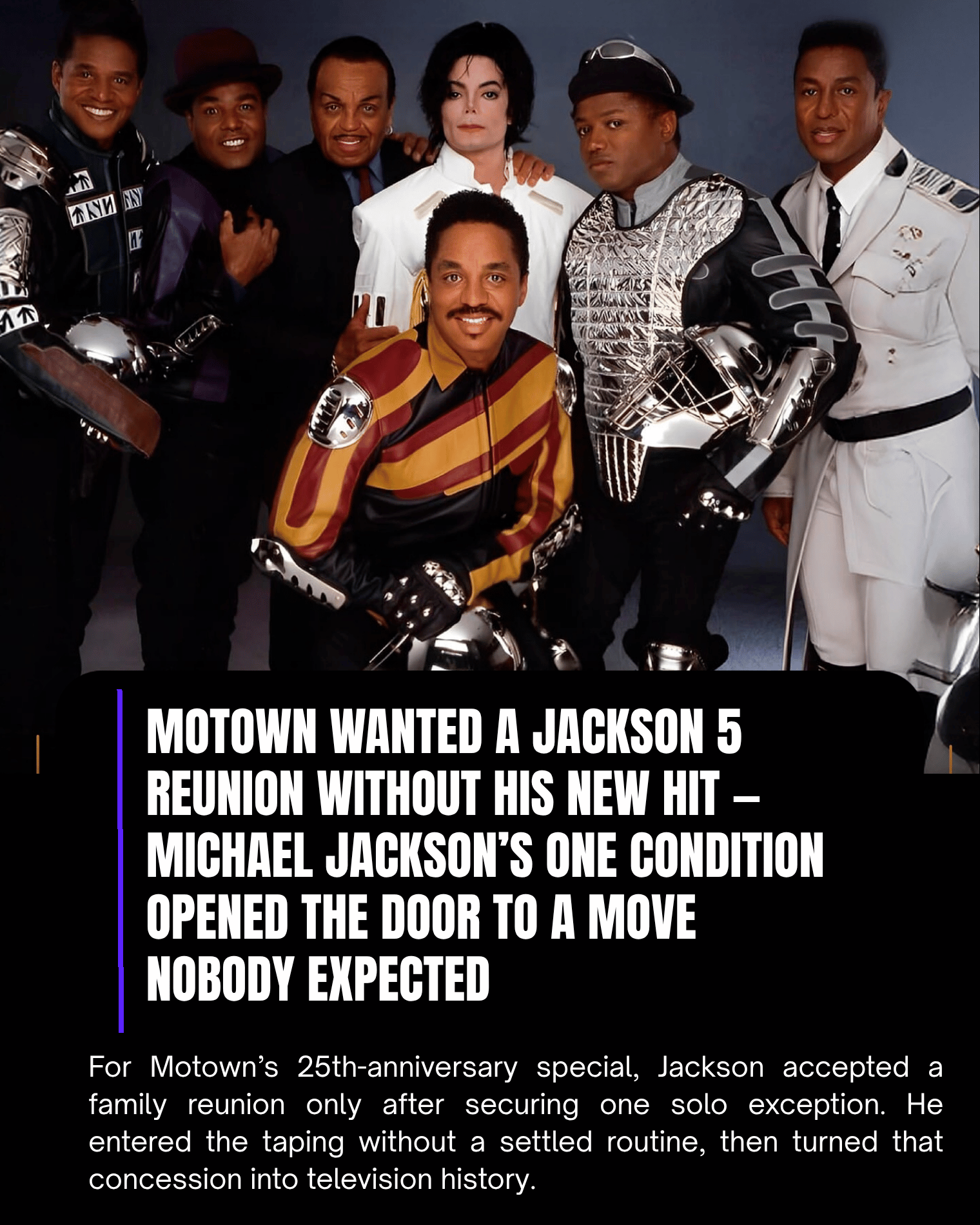 Motown Wanted a Jackson 5 Reunion Without His New Hit — Michael Jackson’s One Condition Opened the Door to a Move Nobody Expected