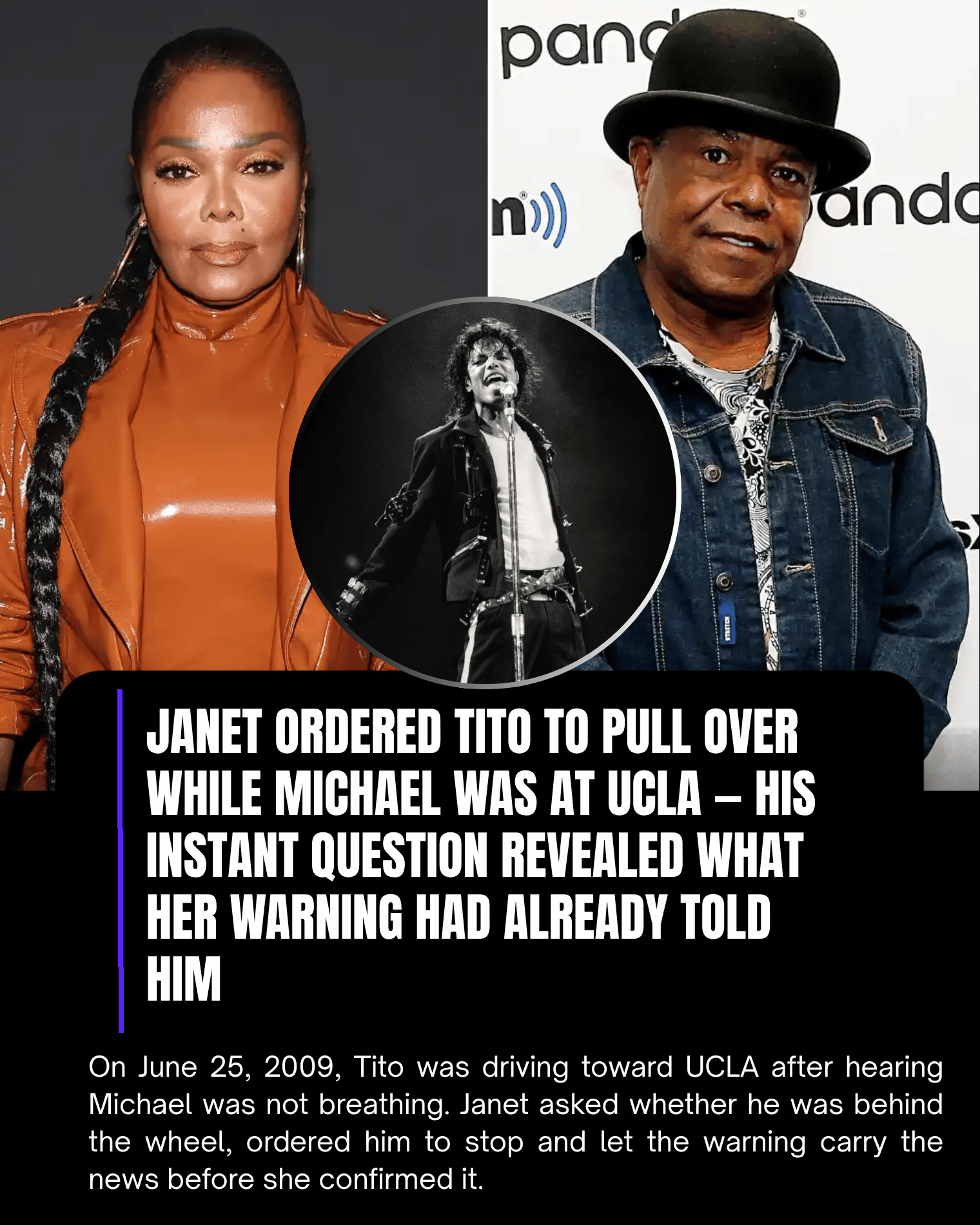 Janet Ordered Tito to Pull Over While Michael Was at UCLA — His Instant Question Revealed What Her Warning Had Already Told Him