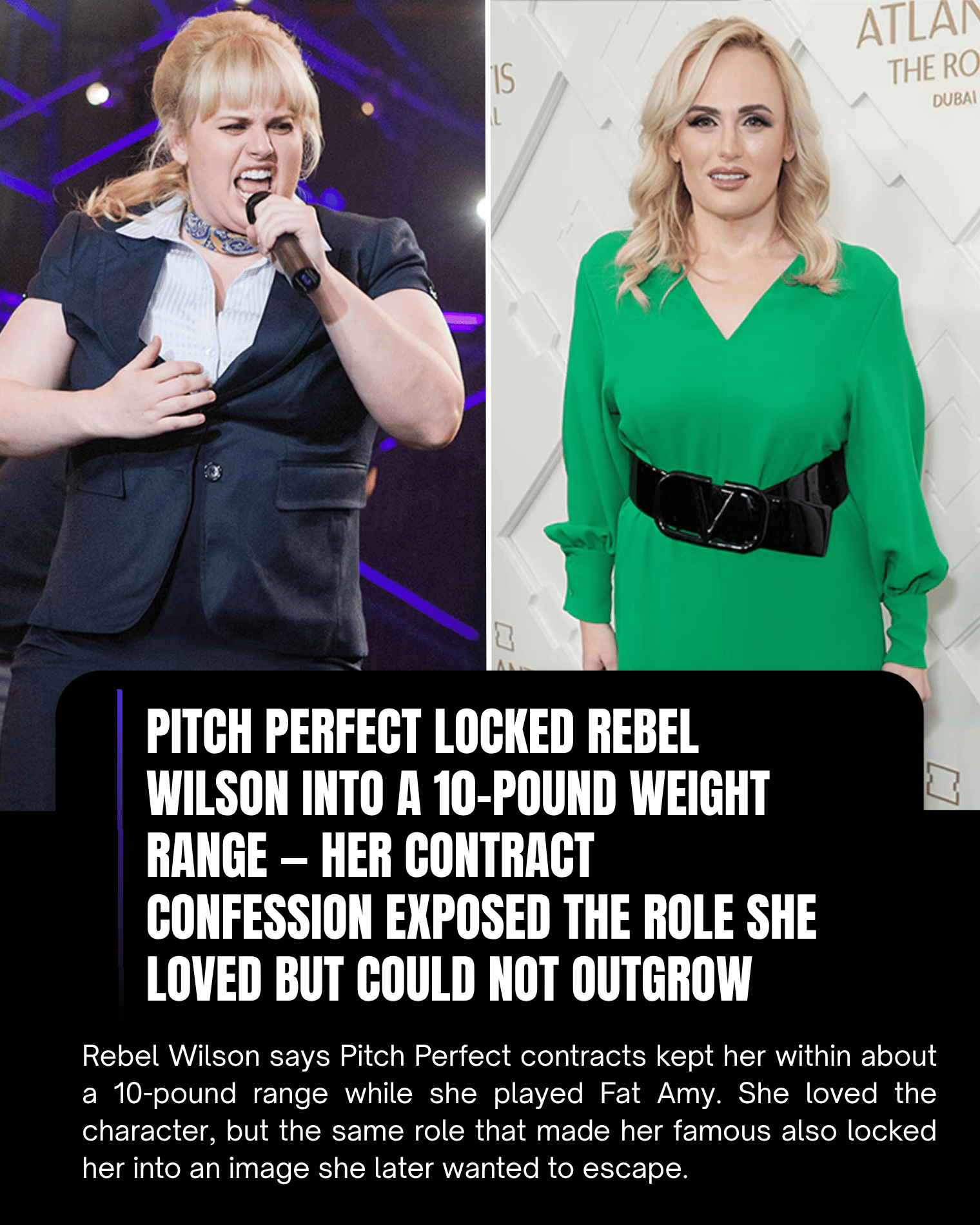 Pitch Perfect Locked Rebel Wilson Into a 10-Pound Weight Range — Her Contract Confession Exposed the Role She Loved but Could Not Outgrow.