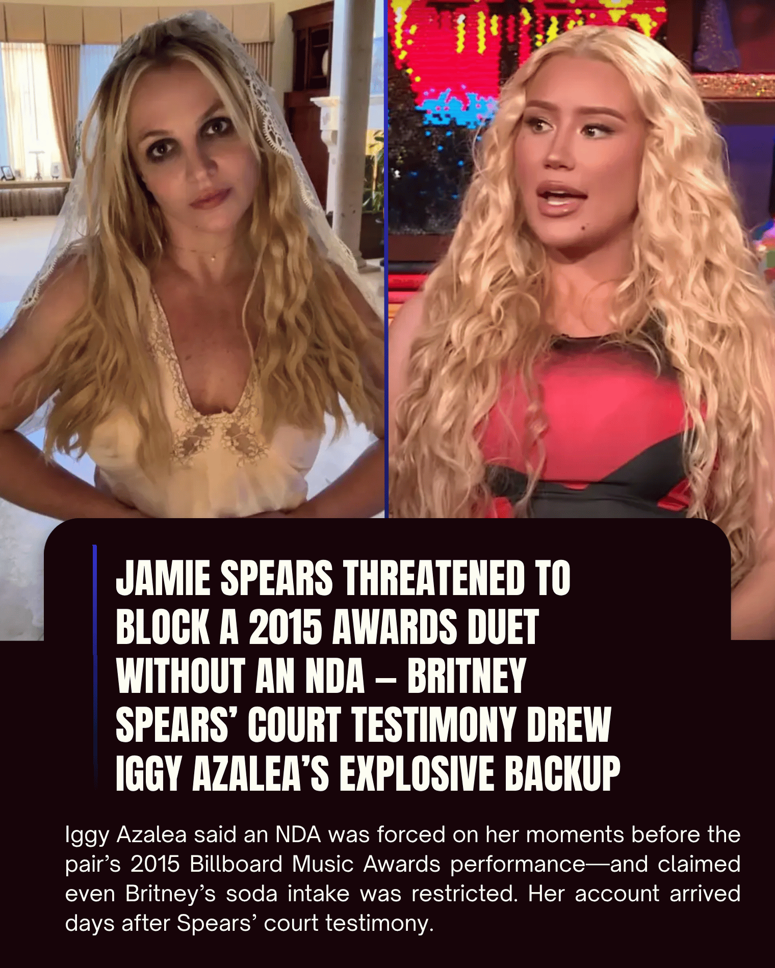 Jamie Spears Threatened to Block a 2015 Awards Duet Without an NDA — Britney Spears’ Court Testimony Drew Iggy Azalea’s Explosive Backup